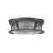 Z-Lite Cape Harbor 4 Light Flush Mount, Bronze & Clear 491F4-BRZ - alternate 3